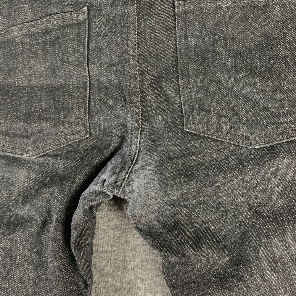 Naked & Famous Selvedge Jeans Men 33x33 Super Skinny Guy Stretch Black - Picture 11 of 12
